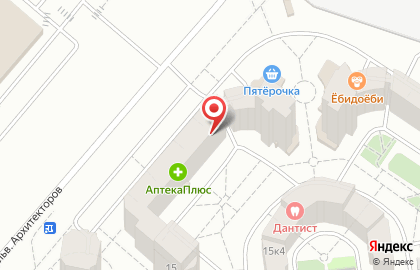 Магазин Красное & Белое на проспекте Комарова, 15 к 2 на карте