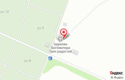 Храм в честь иконы Божией Матери Трех радостей на карте