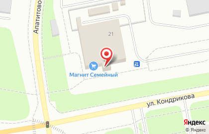 Гипермаркет Магнит в Мурманске на карте