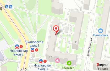 Сеть супермаркетов Магнит на улице Октябрьской Революции на карте