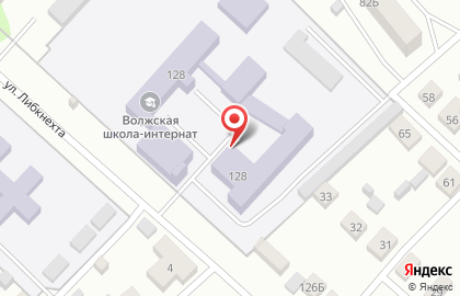 Открытая сменная общеобразовательная школа на улице Либкнехта на карте