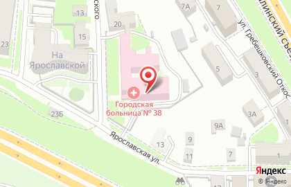 Городская клиническая больница №38 на улице Чернышевского на карте