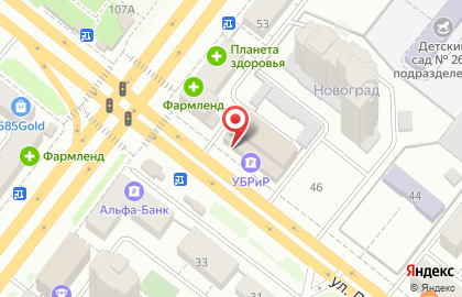 Супермаркет косметики Azuma в Советском районе на карте