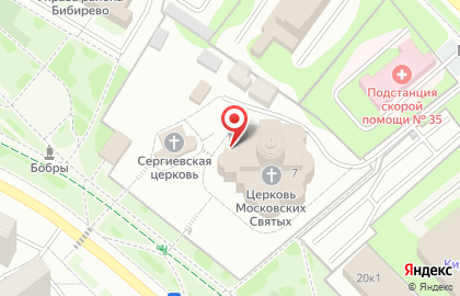 Храм Собора Московских святых на карте