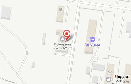 Пожарная часть №75 31 пожарно-спасательного отряда ФПС ГПС Главного управления МЧС России по Самарской области, Автозаводский район на карте