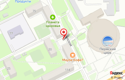 Магазин овощей и фруктов в Мотовилихинском районе на карте