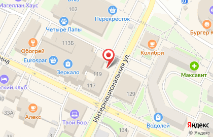 Банкомат НБД-банк на улице Ленина в Бору на карте