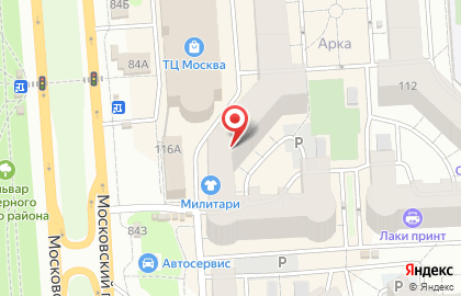 Служба доставки Два Берега на Московском проспекте на карте
