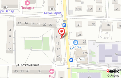 Универсам Семейный на Красносельской улице на карте