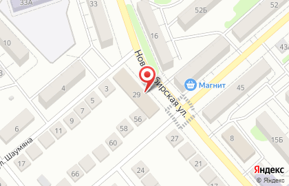 Супермаркет Пятерочка на Новосибирской улице на карте