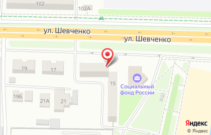 Спортивный клуб Капоэйра на улице Шевченко на карте