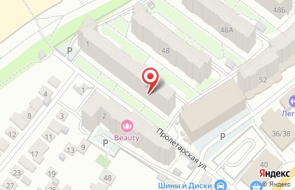 Магазин разливного пива Пивкофф на Пролетарской улице на карте