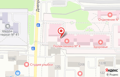 Медицинское страховое общество Панацея в Днепровском перулке на карте