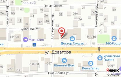 Магазин Донской крепеж на улице Доватора на карте
