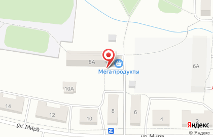 Продуктовый магазин Мега в Екатеринбурге на карте
