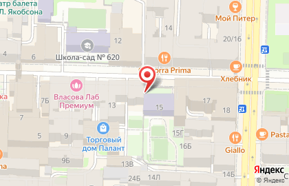 Детский сад №45 комбинированного вида в Санкт-Петербурге на карте