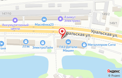 Магазин товаров для ванных комнат Mirsant на Уральской улице на карте
