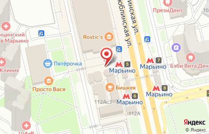 Магазин разливных напитков на Люблинской улице на карте