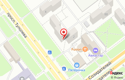 Страховой агент Страхование ПЛЮС на проспекте Туполева на карте