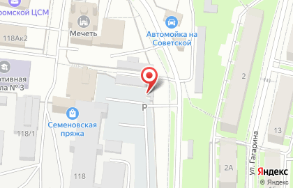 Автостоянка МШФ на карте
