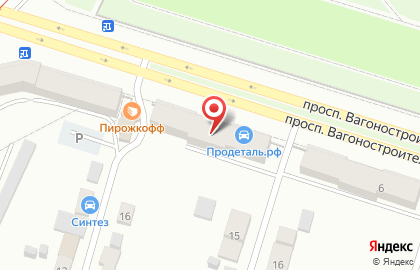 Автошкола Фаворит на проспекте Вагоностроителей на карте