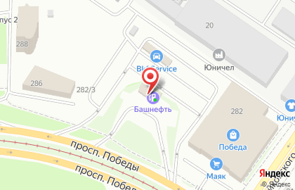 АЗС АНК Башнефть в Курчатовском районе на карте