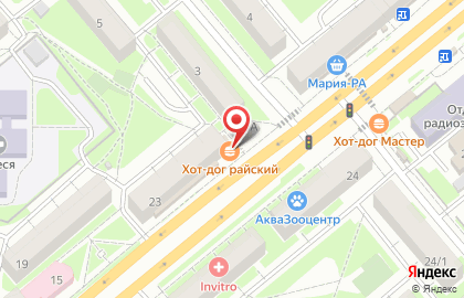 Киоск фастфудной продукции Хот-дог Райский на карте