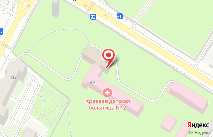 Краевая детская клиническая больница Пульмонологическое отделение на улице Шилова на карте