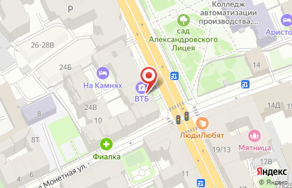 Магазин орехов и сухофруктов Нуттела на Большой Монетной улице на карте