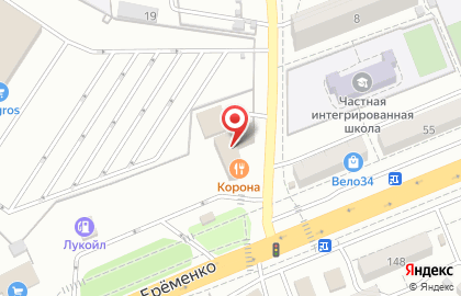 Ресторанно-гостиничный комплекс Корона в Краснооктябрьском районе на карте