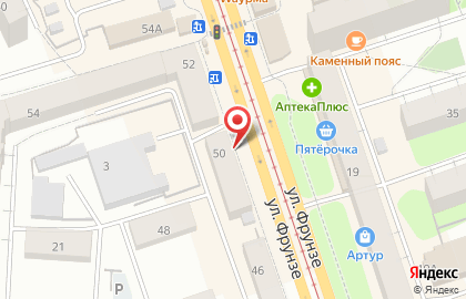 Банк ВТБ на улице Фрунзе на карте