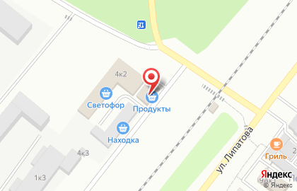 Сеть салонов ритуальных услуг, ИП Мелузов Е.А. на улице Липатова на карте