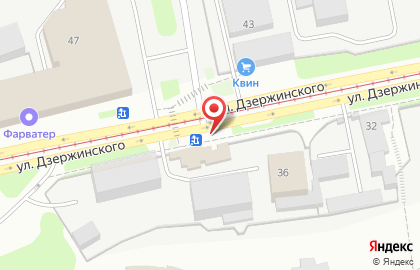 Кафе-столовая В Движении на улице Дзержинского на карте