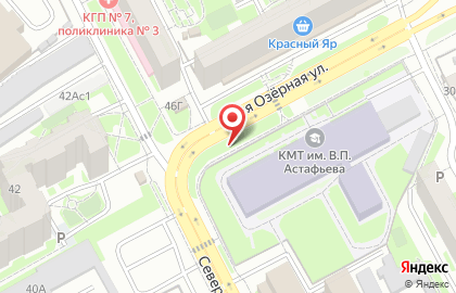 Рекламные щиты (6*3), Железнодорожный район, Ориентир-М на 2-ой Озёрной улице на карте