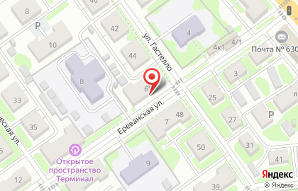 Магазин продовольственных товаров Лидер в Заельцовском районе на карте