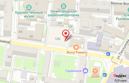 Указатель системы городского ориентирования №4209 по ул.Минина, д.10б р на карте