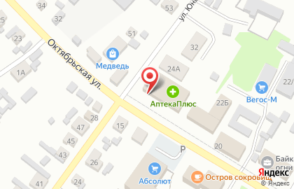 Магазин Карнавал на Октябрьской улице на карте