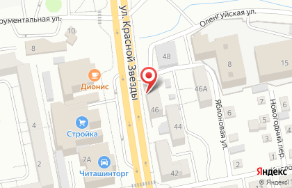 Магазин хозяйственных товаров на улице Красной Звезды на карте