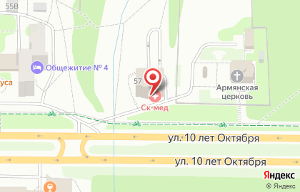 Студия эпиляции Ничего лишнего на улице 10 лет Октября на карте