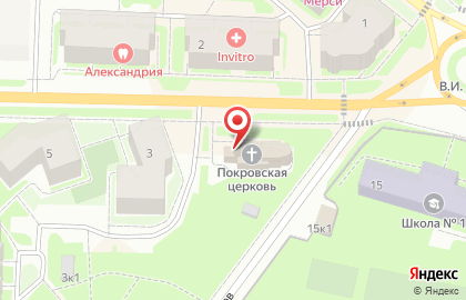 Храм в честь Покрова Пресвятой Богородицы в Архангельске на карте