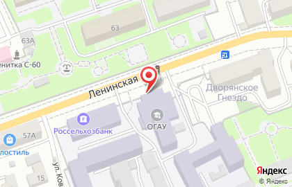 Оренбургский государственный аграрный университет на Ленинской улице на карте