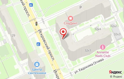 Супермаркет напитков Ароматный мир на Искровском проспекте на карте