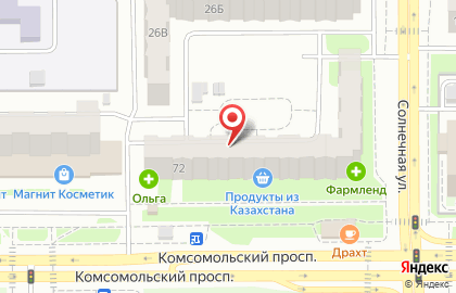 Стиль-студия на Комсомольском проспекте на карте