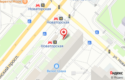 Киоск по продаже мороженого, Обручевский район на Проспекте Вернадского на карте
