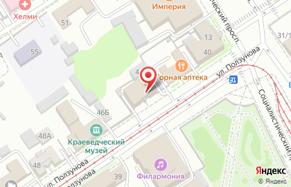 Торгово-сервисная компания Эскор-Авто на улице Ползунова на карте