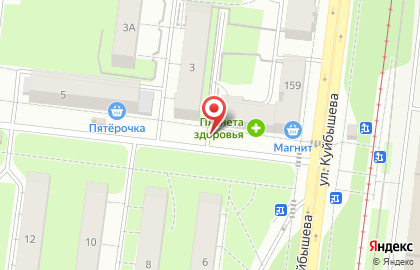 Киоск по продаже фруктов и овощей в Свердловском районе на карте