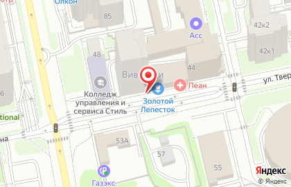 Салон цветов Золотой лепесток на карте