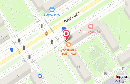 Сеть булочных Булочные Ф. Вольчека в Санкт-Петербурге на карте