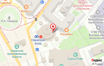 Кейлок на проспекте Стачек на карте