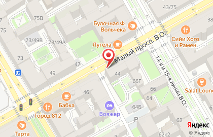 Супермаркет напитков Ароматный мир на Малом проспекте В.О., 44 на карте